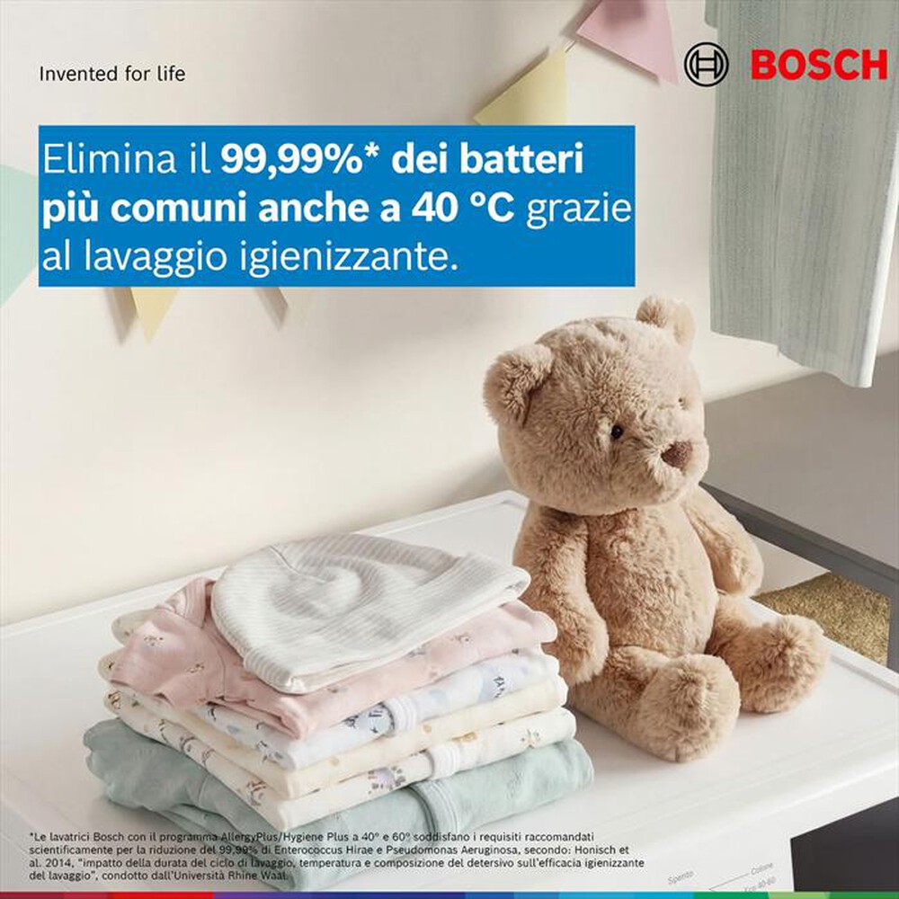 Immagine del prodotto BOSCH - Lavatrice Serie 6 WGH24400IT 9Kg 1400g/m Classe A-BIANCA
