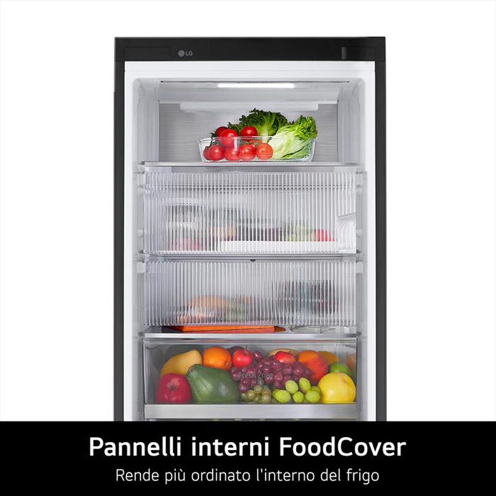 Immagine del prodotto LG - Frigorifero combinato GBG7190CEV Classe C 349L-Black