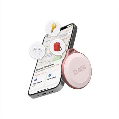 SBS - Tracker FindMy Dov'&egrave; TEFINDBTAPP-Rosa