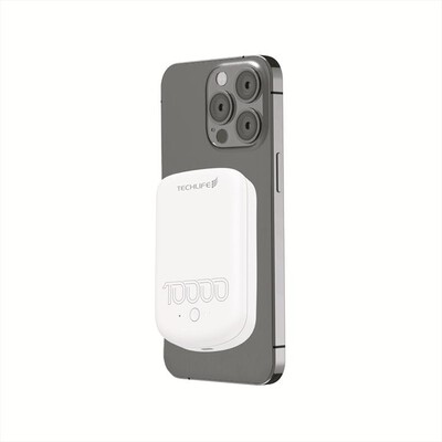 TECHLIFE - Powerbank Magasafe 10000 mah TLMT0049-WHITE