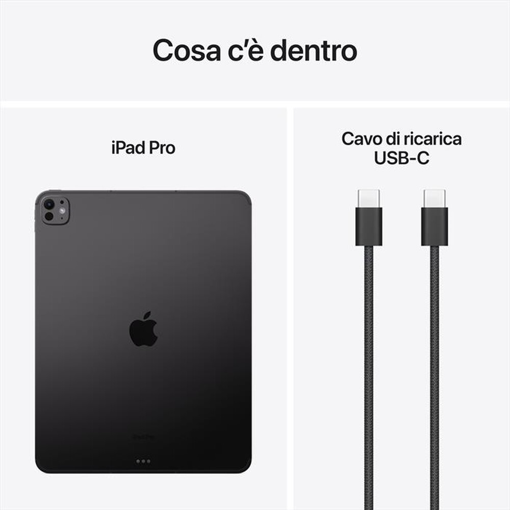 Immagine del prodotto APPLE - iPad Pro 13'' Wi-Fi + Cellular 1TB Standard glass-NeroSiderale