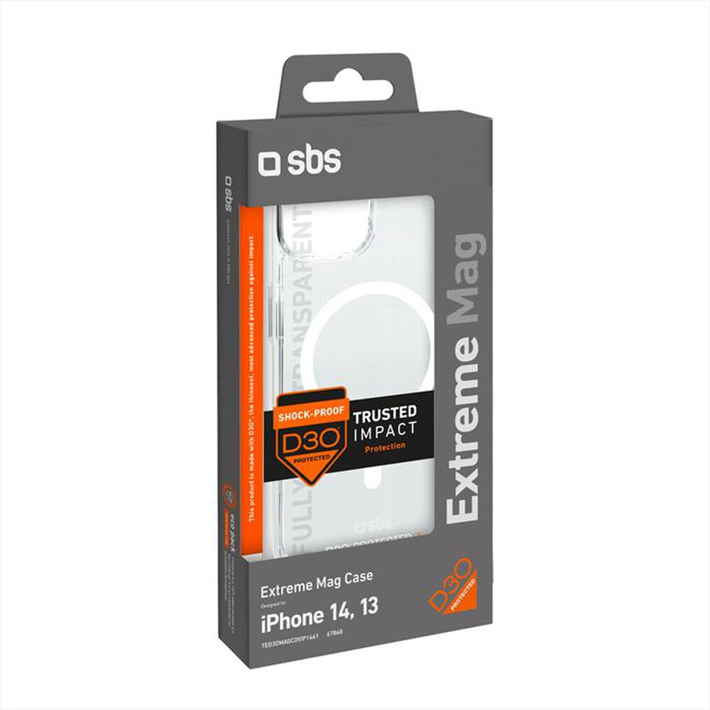 Immagine del prodotto SBS - Cover Magsafe D3O TED3OMAGCOVIP1461 iPhone 14/13-Trasparente