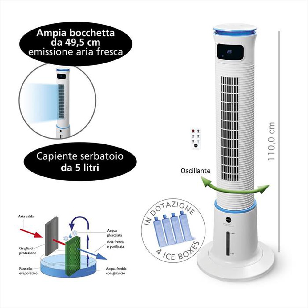 Immagine del prodotto MACOM - Ventilatore BREEZE TOWER PLUS