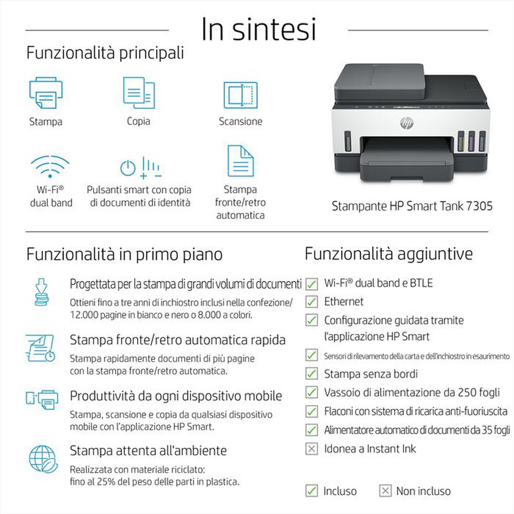 Immagine del prodotto HP - SMART TANK 7305-Light Basalt