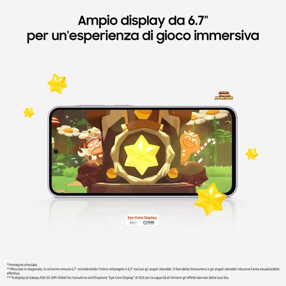 Immagine del prodotto SAMSUNG - Smartphone Galaxy A36 5G 128GB-Awesome White
