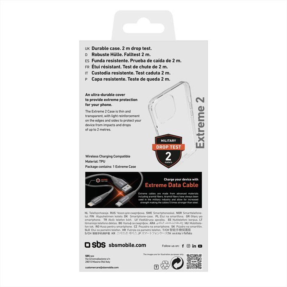 Immagine del prodotto SBS - Cover TEUNBKEX2IP1467P per iPhone 14 Pro Max-Trasparente