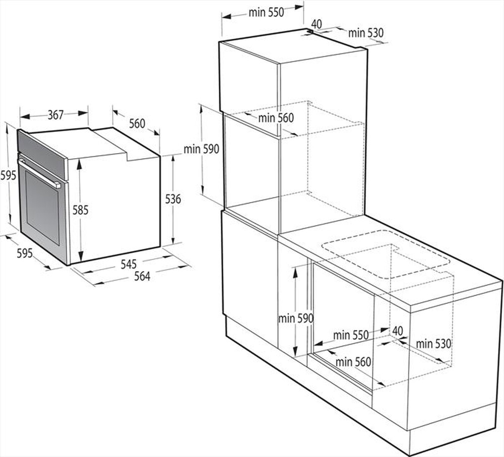 Immagine del prodotto HISENSE - Forno incasso elettrico BI64211PXTC Classe A+-Inox