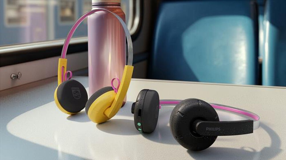 Immagine del prodotto PHILIPS - Cuffie wireless on-ear Moving Sound TAMS1YL/00-Yellow