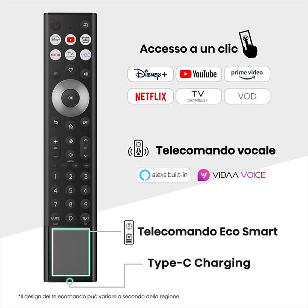 Immagine del prodotto HISENSE - Smart Tv Mini LED PRO 55" 4K 55U7Q PRO 165Hz-NERO