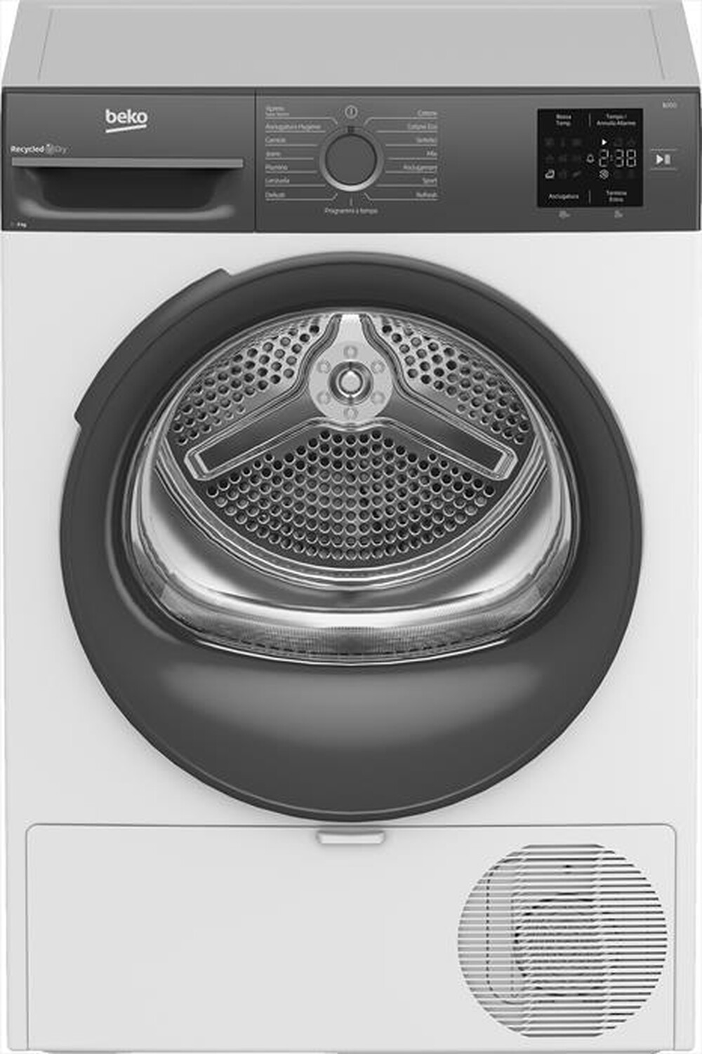 Immagine del prodotto BEKO - Asciugatrice BMTEU93EA 9 Kg Classe D-Grigio, Bianco