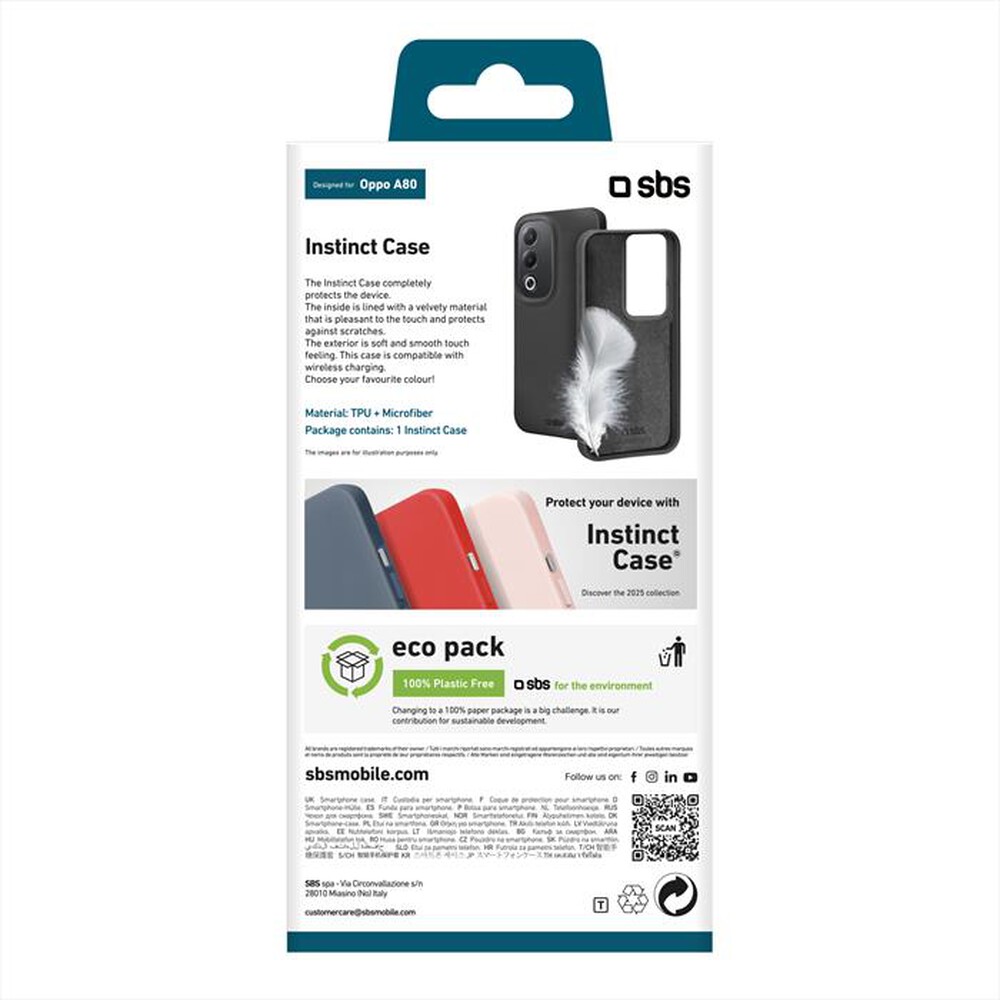 Immagine del prodotto SBS - Cover Instinct TEINSTOPA80K per Oppo A80-Nero