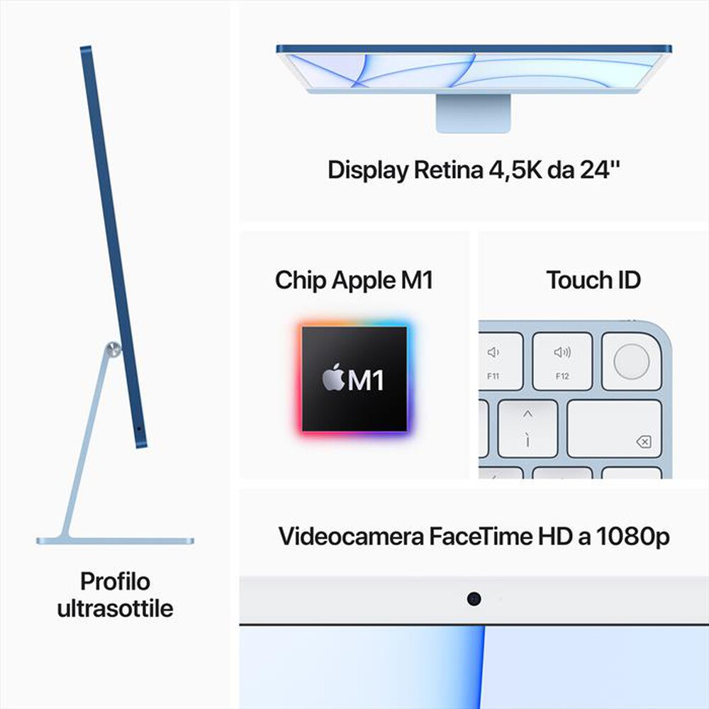 Immagine del prodotto APPLE - iMac 24" display Retina 4,5K M1 512 GPU 8CORE 2021-Rosa