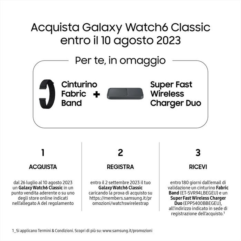 Immagine del prodotto SAMSUNG - Galaxy Watch6 Classic 43mm-Silver