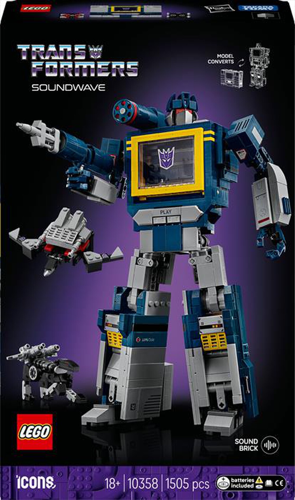 Immagine del prodotto LEGO - ICONS Transformers: Soundwave 10358