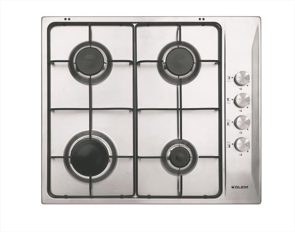 Immagine del prodotto GLEM GAS - Piano cottura a gas GTL64IX 4 fuochi 58,5cm-Inox
