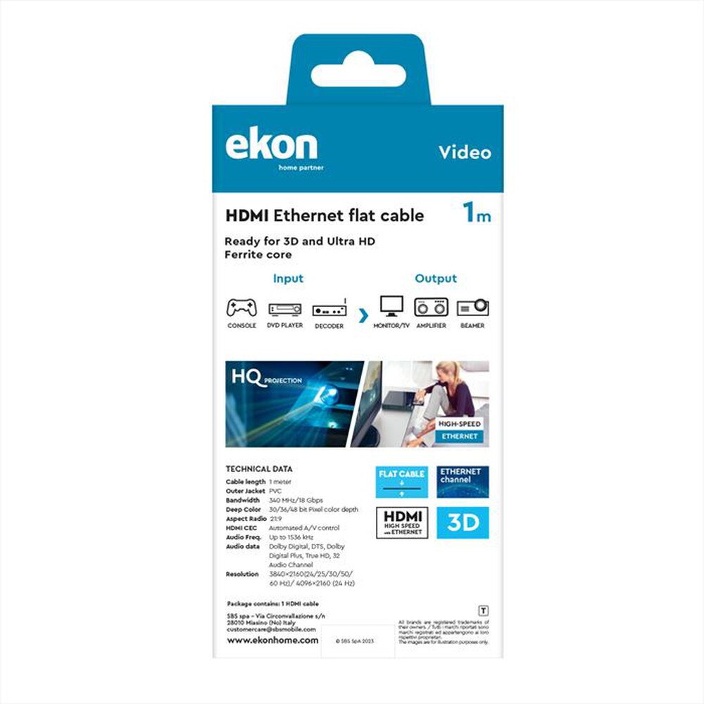 Immagine del prodotto SBS - ECVHDMI10FLAT-Nero