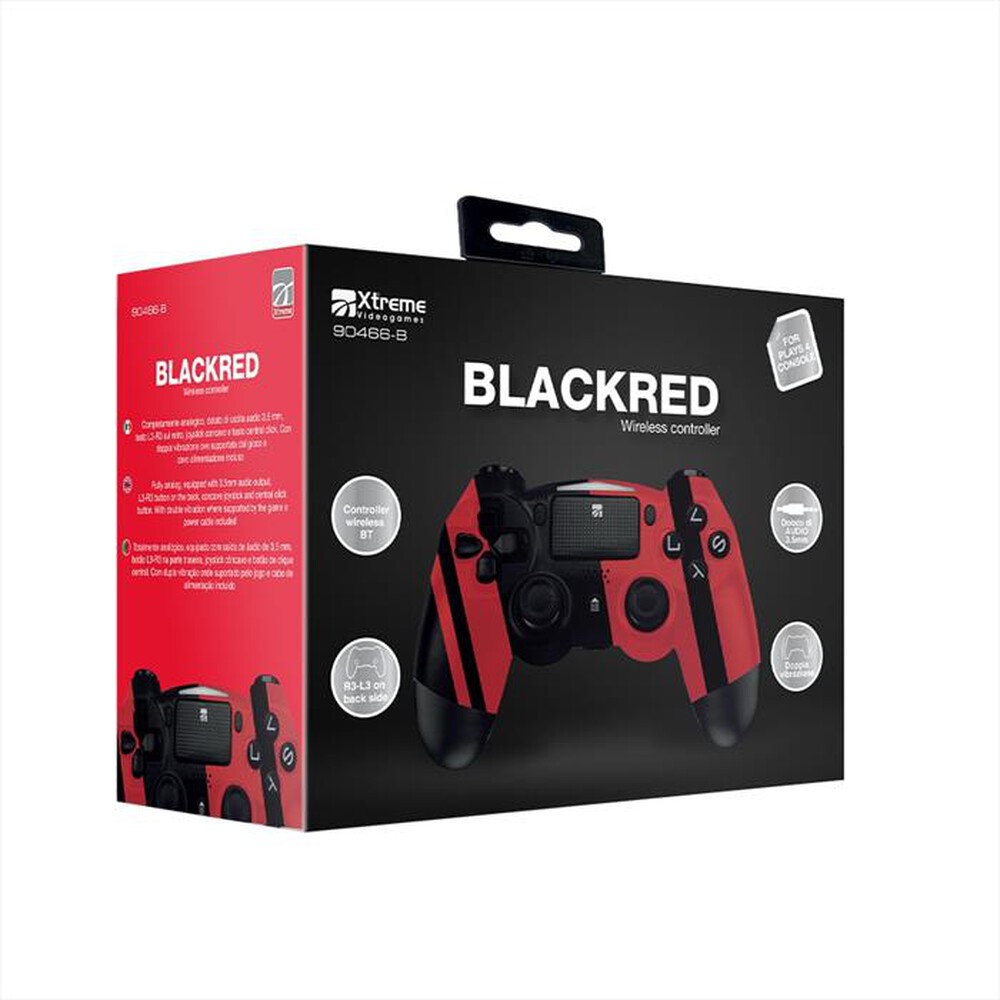 Immagine del prodotto XTREME - CONTROLLER WIRELESS BT BLACKRED-NERO/ROSSO
