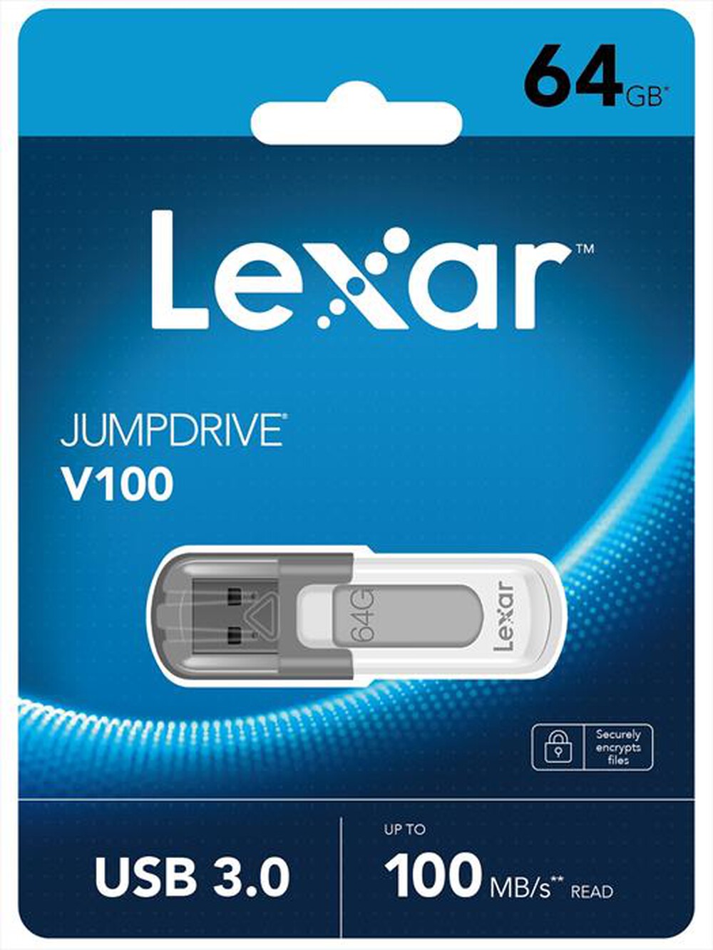 Immagine del prodotto LEXAR - JUMPDRIVE V100 USB 3.0 64GB-Grigio/Bianco