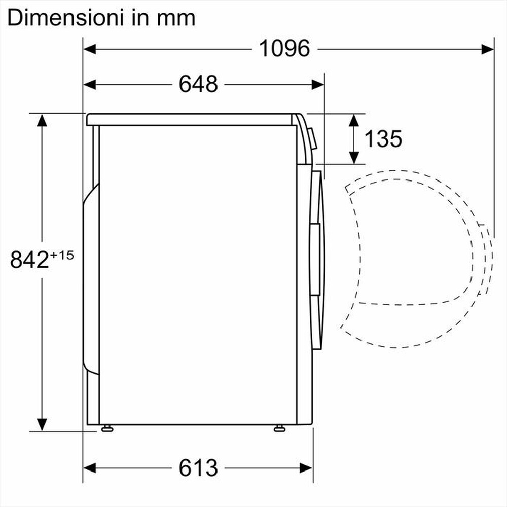 Immagine del prodotto BOSCH - Asciugatrice Serie 6 WQG24201IT 9Kg Classe D-Bianco