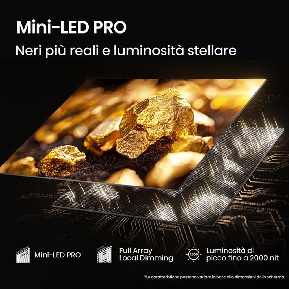 Immagine del prodotto HISENSE - Smart Tv Mini LED PRO 65" 4K 65U7Q PRO 165Hz-NERO