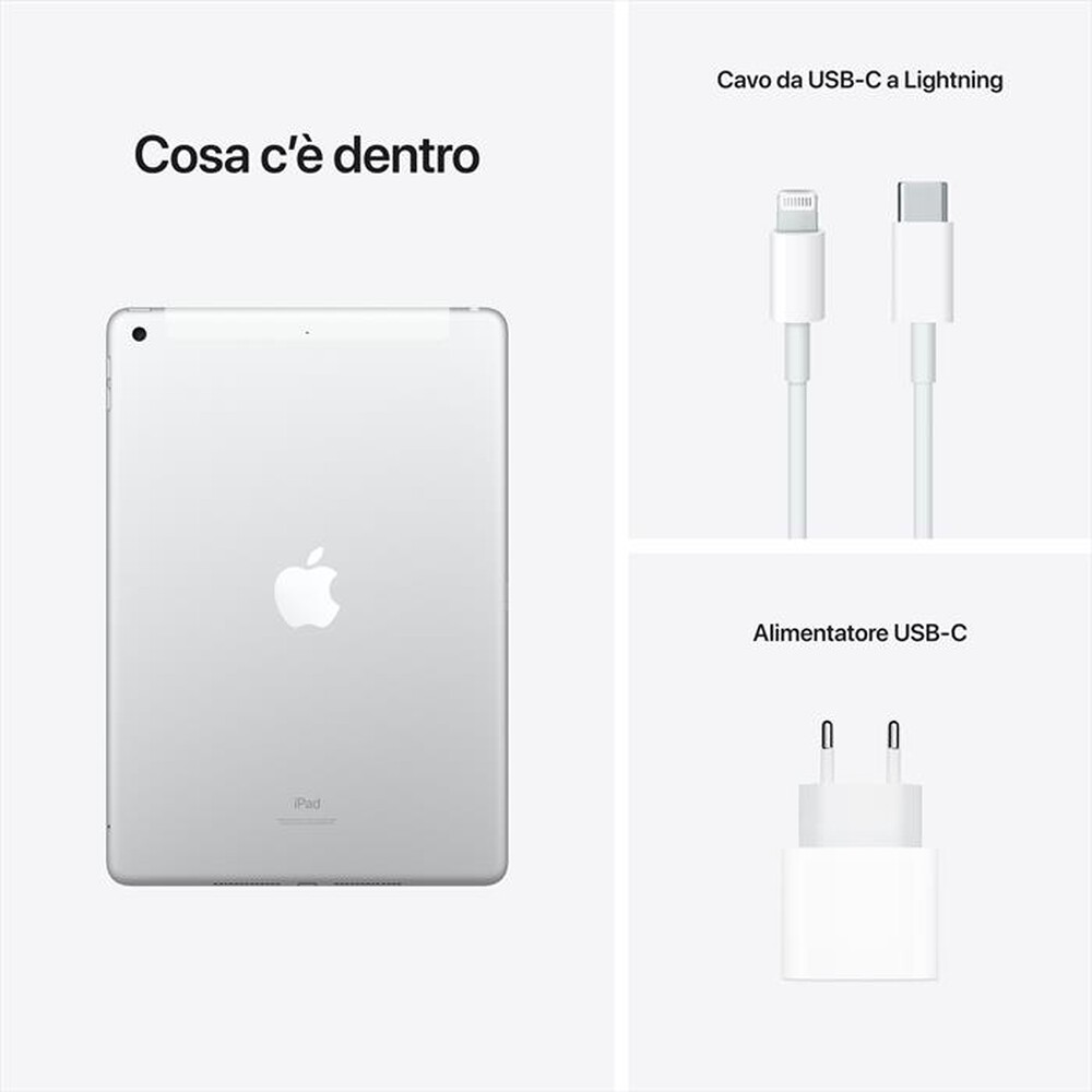 Immagine del prodotto APPLE - iPad 10.2" Wifi+Cellular 256GB-Argento