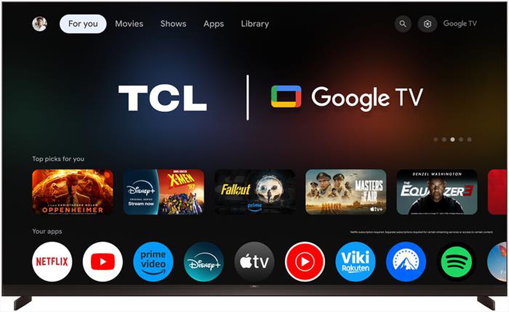 Immagine del prodotto TCL - Smart TV Mini LED 4K 85" 85X11L 144Hz-Nero, Metallico