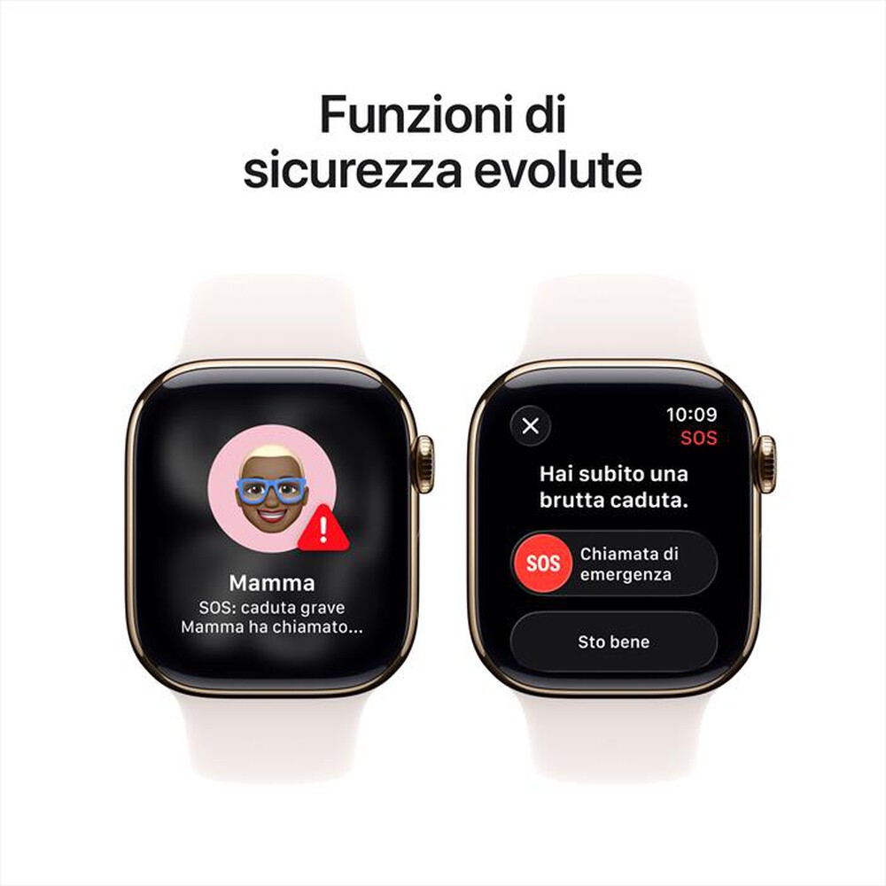 Immagine del prodotto APPLE - Watch Series 11 GPS + Cellular 42mm Titanio-Oro - Band Rosa Fard - M/L