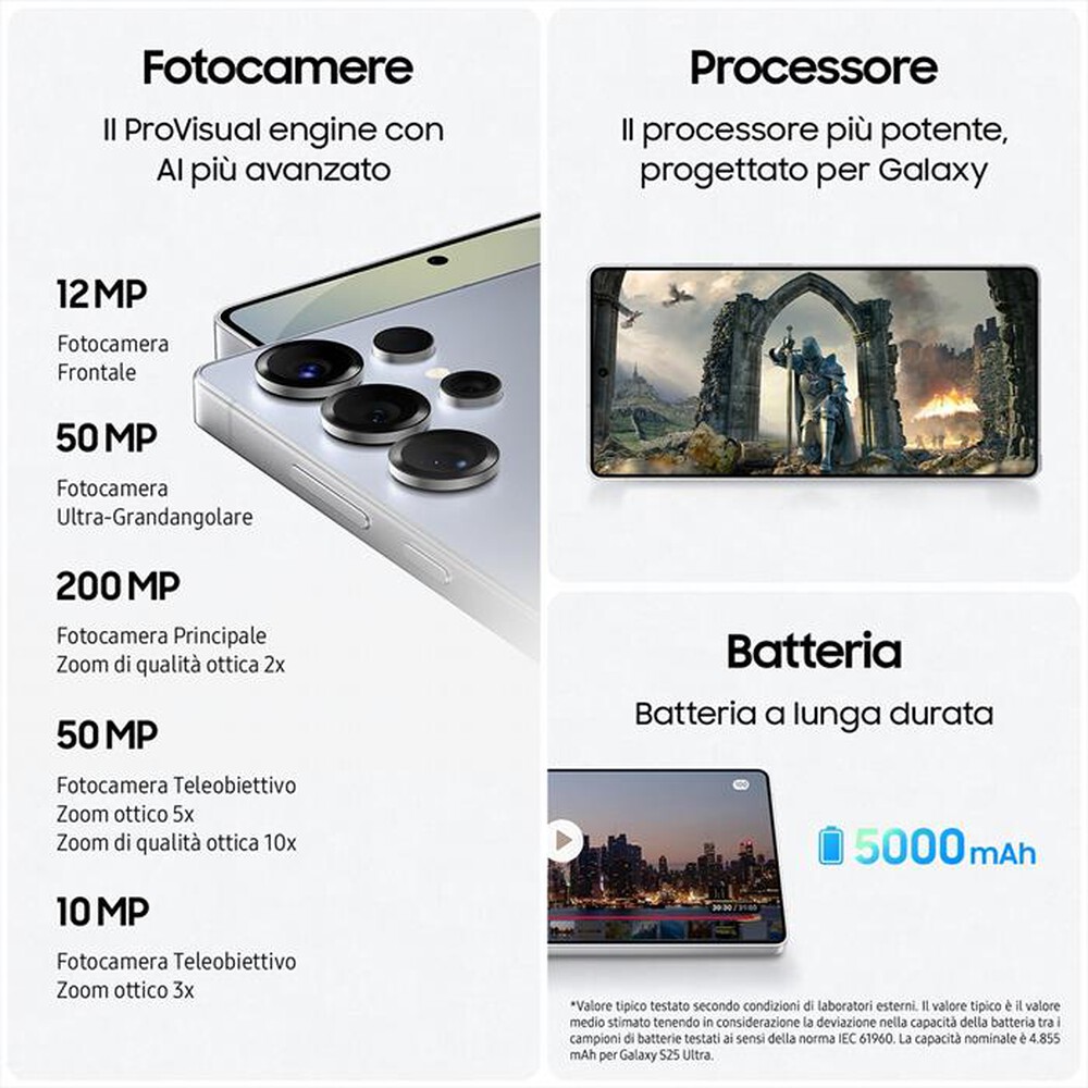 Immagine del prodotto TIM - SAMSUNG Galaxy S25 Ultra 12/256GB-Titanium Gray