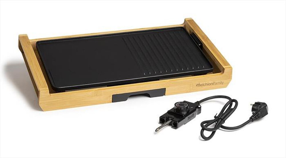 Immagine del prodotto MELCHIONI FAMILY - Bistecchiera elettrica BAMBOO GRILL-nero