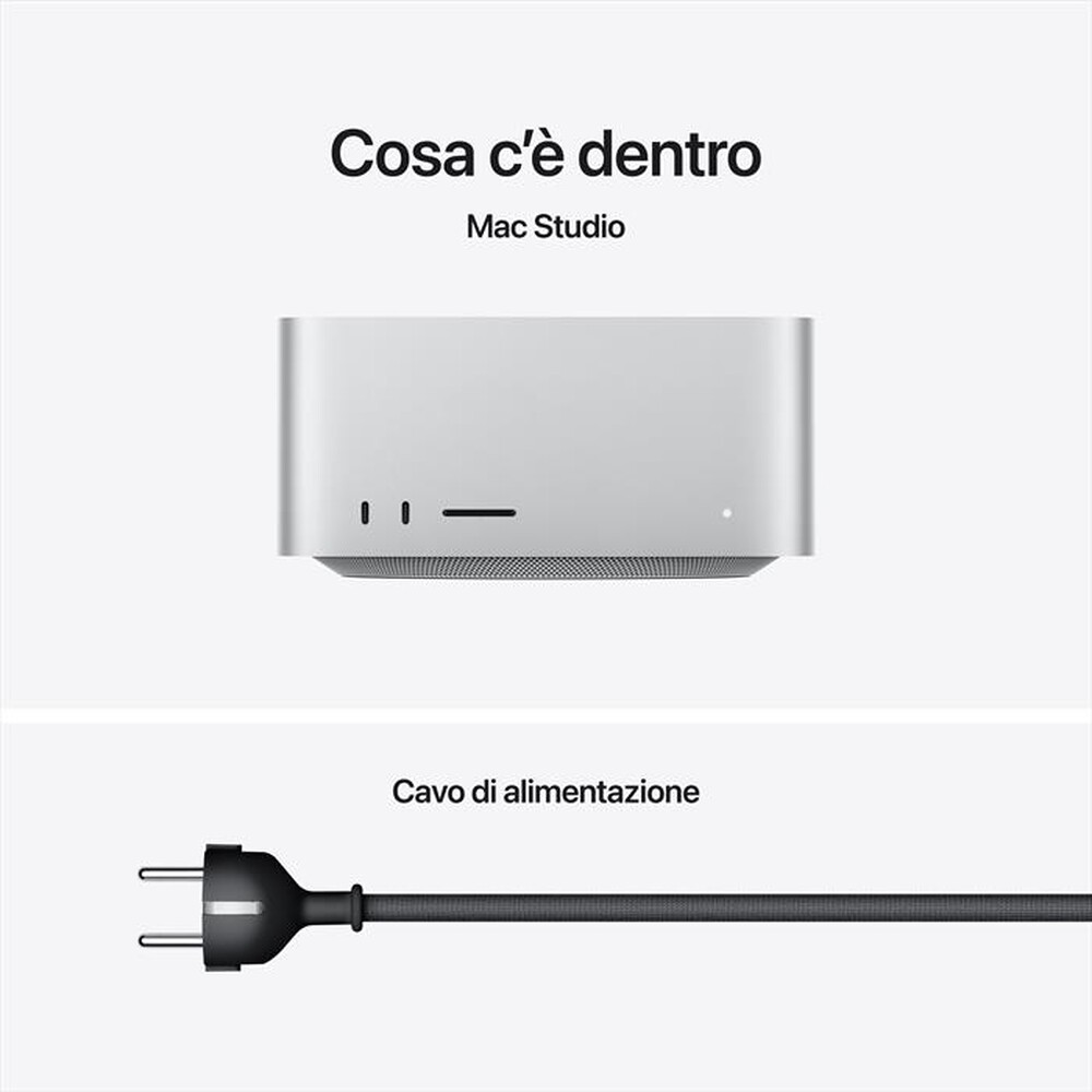 Immagine del prodotto APPLE - Mac Studio M3 Ultra 28 CPU 60 GPU 96GB 1TB-Silver