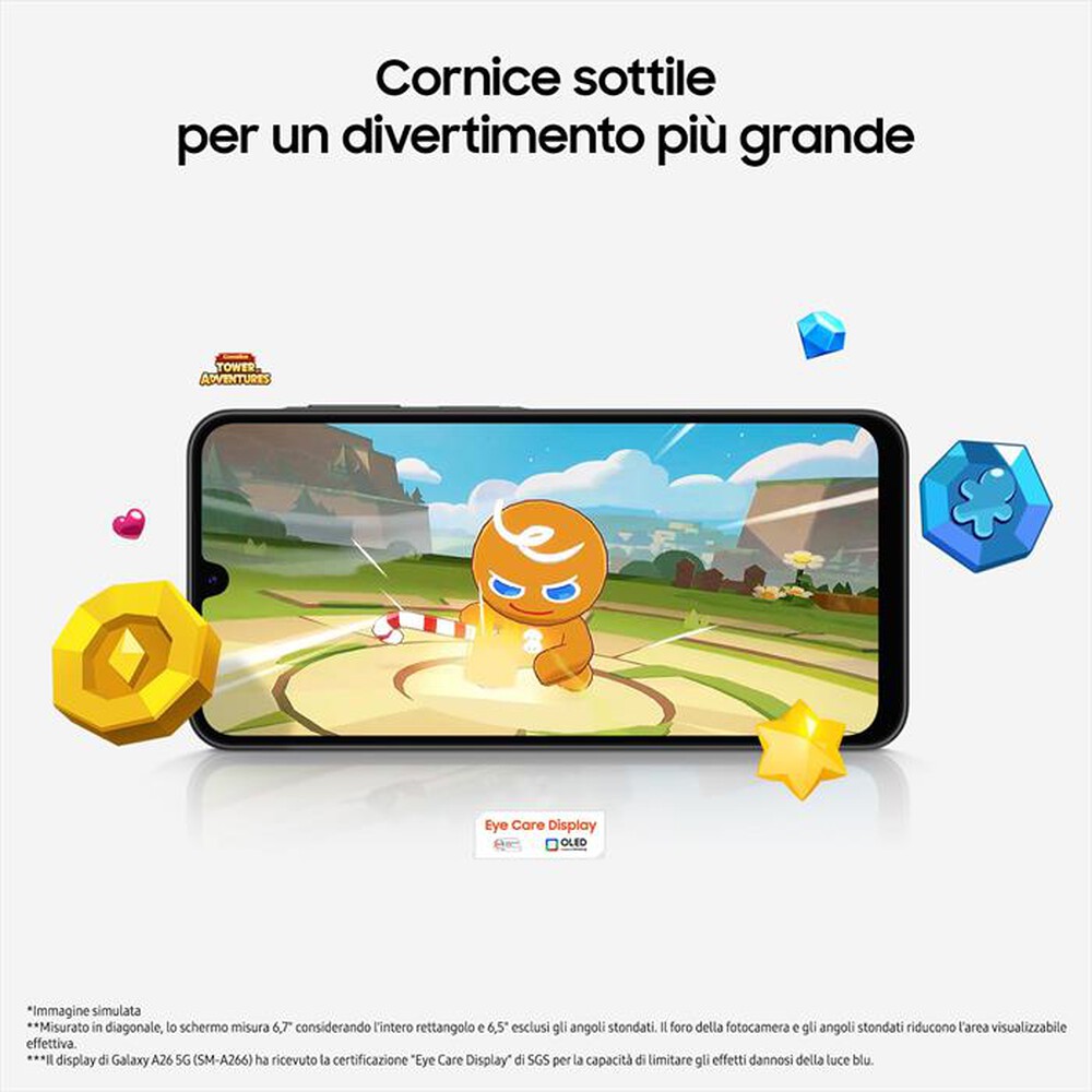 Immagine del prodotto SAMSUNG - Smartphone Galaxy A26 5G 128GB-White
