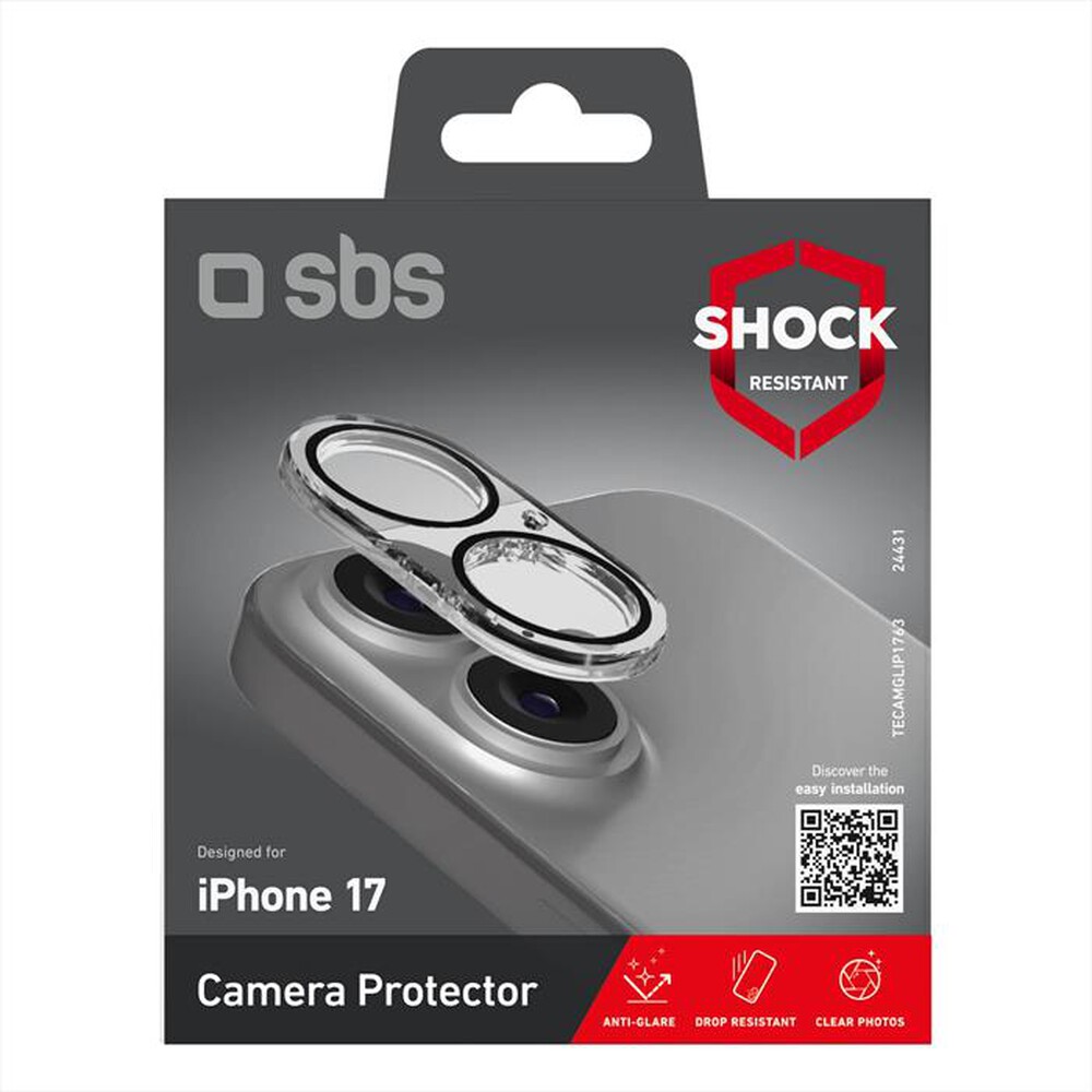 Immagine del prodotto SBS - Camera glass per iPhone 17/16-Trasparente