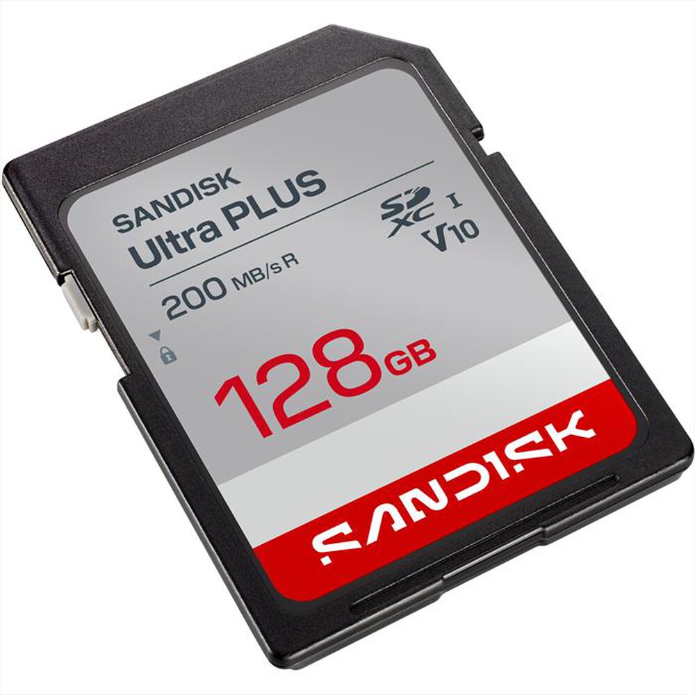 Immagine del prodotto SANDISK - MicroSD Ultra Plus 128GB UHS-I U1 V10-grigio