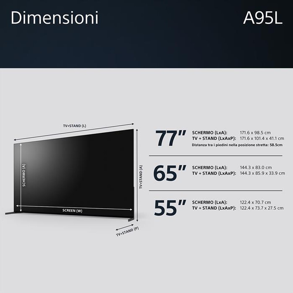 Immagine del prodotto SONY - Smart TV OLED UHD 4K 55" XR55A95LAEP-Nero