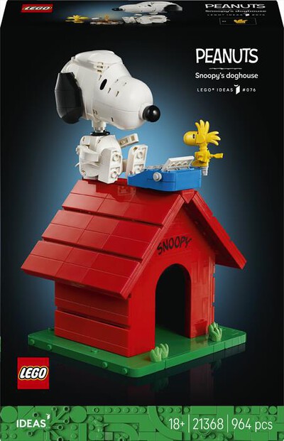 LEGO - IDEAS Peanuts: la cuccia di Snoopy - 21368