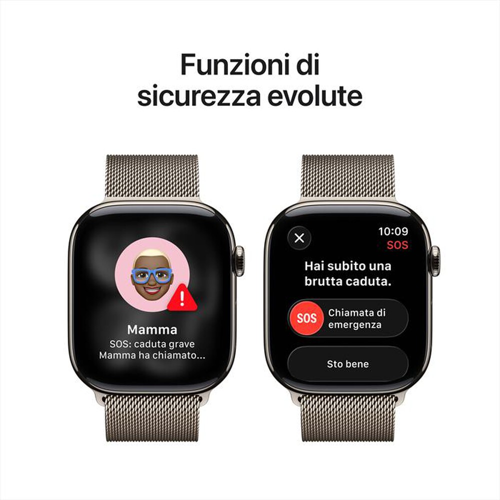 Immagine del prodotto APPLE - Watch Series 11 GPS + Cellular 46mm Titanio-Loop Milanese Naturale - M/L