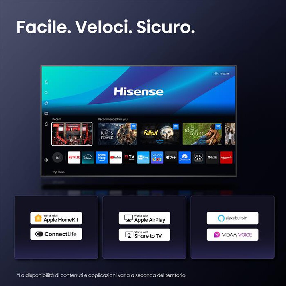 Immagine del prodotto HISENSE - Smart Tv Mini LED PRO 65" 4K 65U7Q PRO 165Hz-NERO