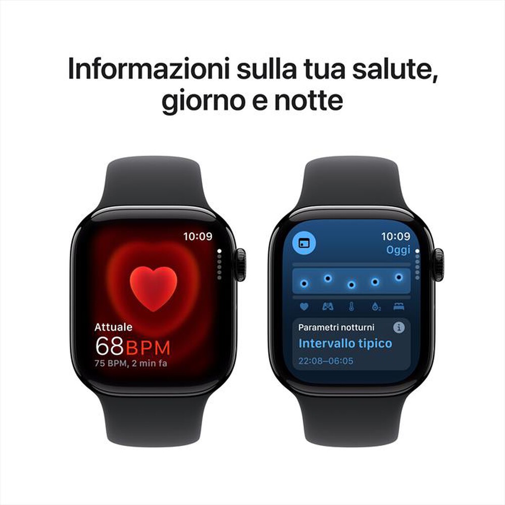 Immagine del prodotto APPLE - Watch Series 10 GPS 42mm Alluminio-Jet Black Sport Band Nero M/L