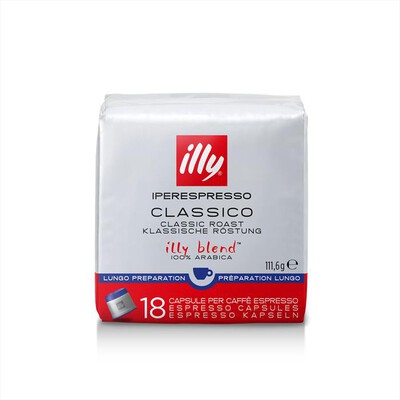 ILLY - 18 CAPSULE CAFF&Egrave; IPERESPRESSO CLASSICO LUNGO