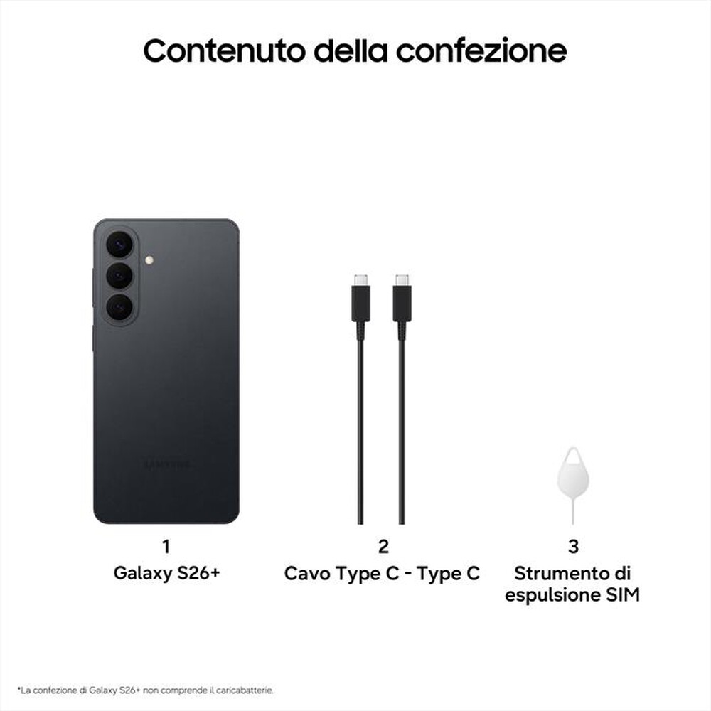 Immagine del prodotto SAMSUNG - Smartphone Galaxy S26+ 512GB/12GB-Black
