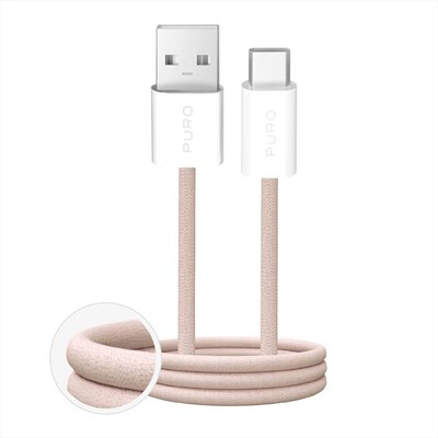 PURO - Cavo in tessuto FABRIK da USB-A a USB-C-Sandshell