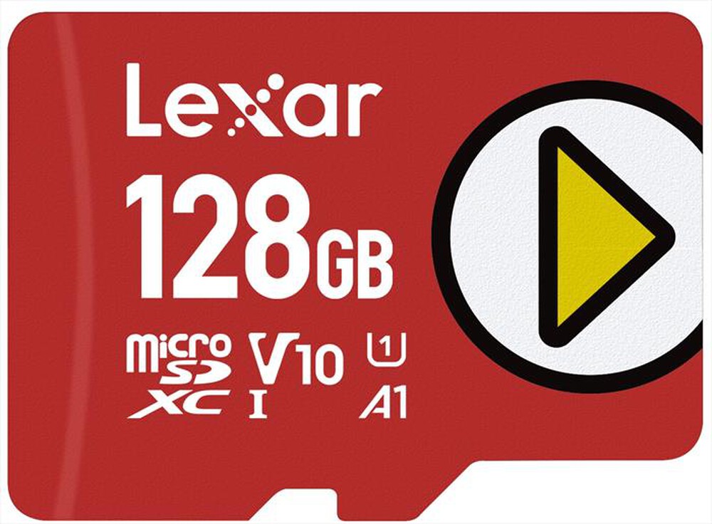 Immagine del prodotto LEXAR - 128GB PLAY MICROSDX UHS-I-Red