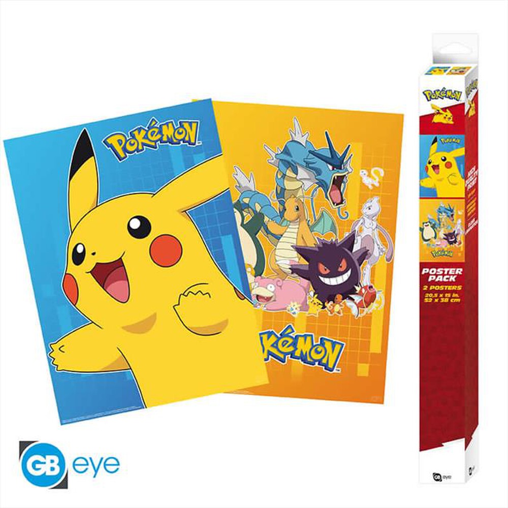 Immagine del prodotto ABYSSE - POKEMON - SET 2 POSTER CHIBI 52X38 - PERSONAGGI