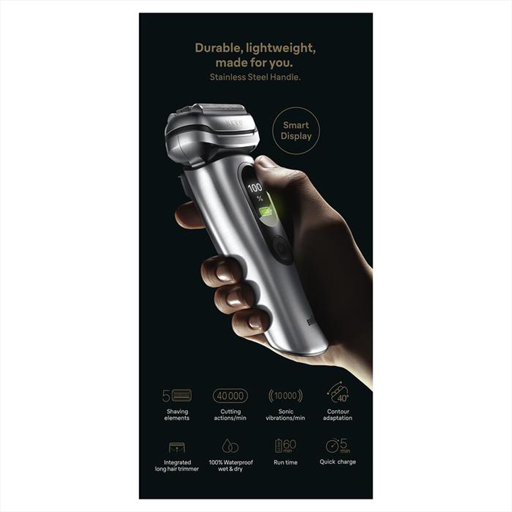 Immagine del prodotto BRAUN - Rasoio SHAVER NEVO 11000C-ARGENTO