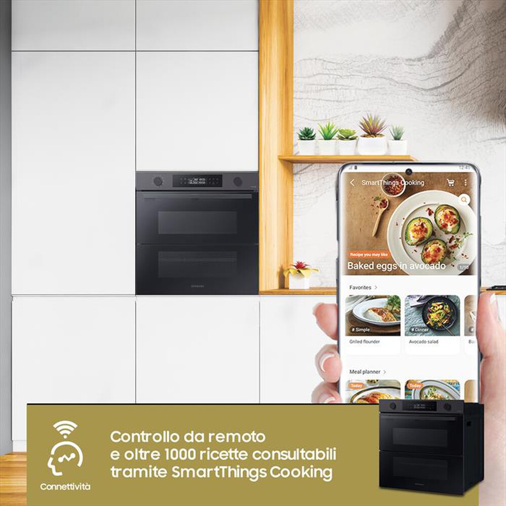 Immagine del prodotto SAMSUNG - Forno incasso elettrico NV7B4540VBB/U5 Classe A+-Black Inox