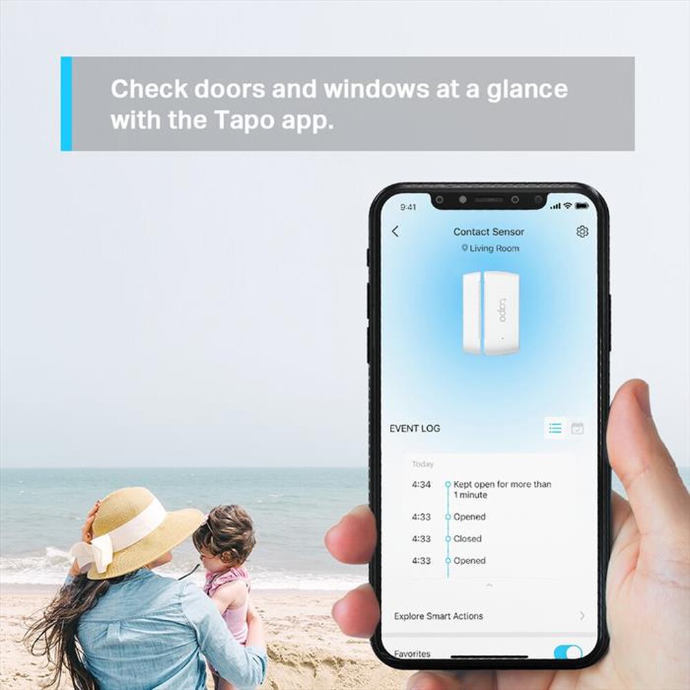 Immagine del prodotto TP-LINK - TAPOT110 SMART DOOR/WINDOW SENSOR,IOT HUB REQUIRED