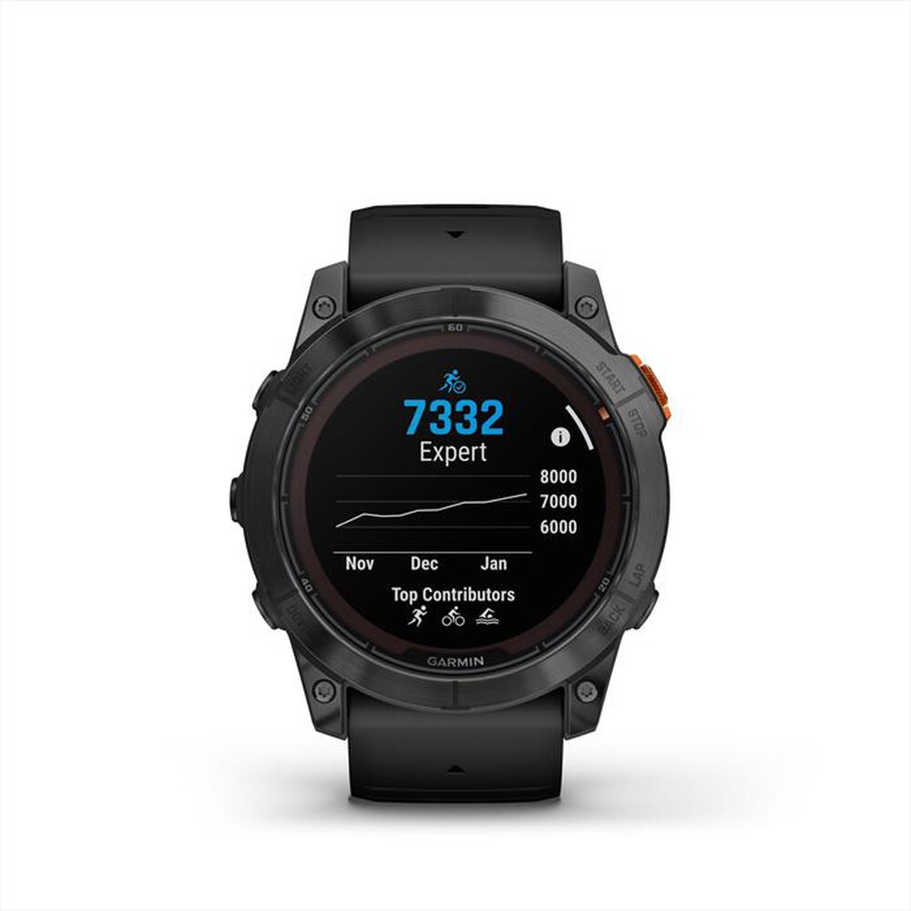 Immagine del prodotto GARMIN - Smartwatch FENIX 7X PRO SOL-SLATE GRAY STL W/BLACK BND
