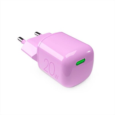 PURO - Caricatore da rete PUFCMTCUSBC20WGPINK-Rosa
