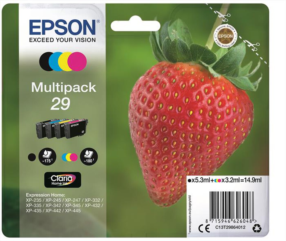 EPSON - C13T29864022-Multipack 4 colori (NCMG)
