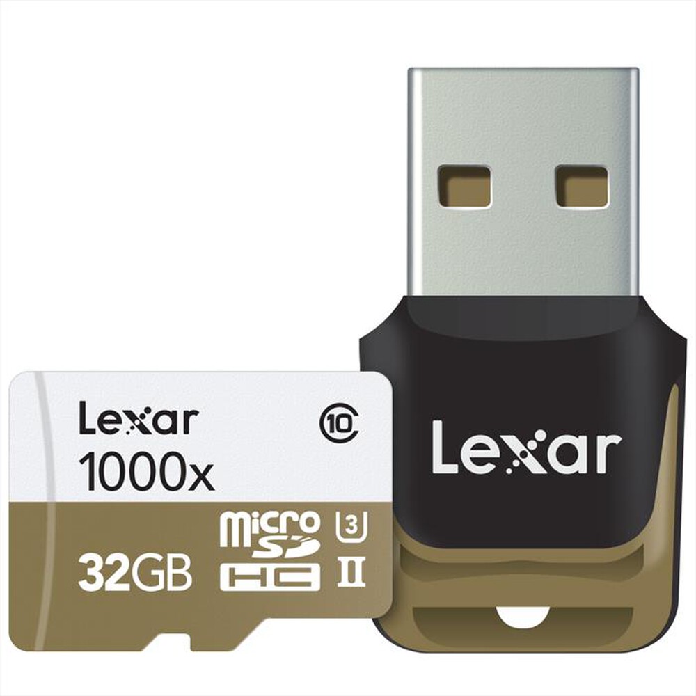 Immagine del prodotto LEXAR - MICROSDHC 1000X W/RE 32GB-White/gold